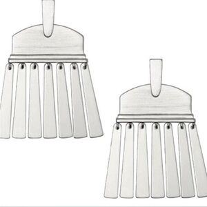 NWT Kendra Scott, Fringe, Layne Silver, Post, Earrings